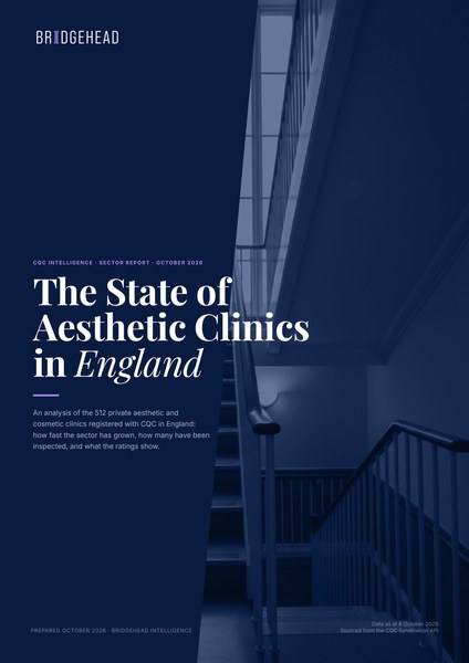Front cover: The State of Aesthetic Clinics in England
