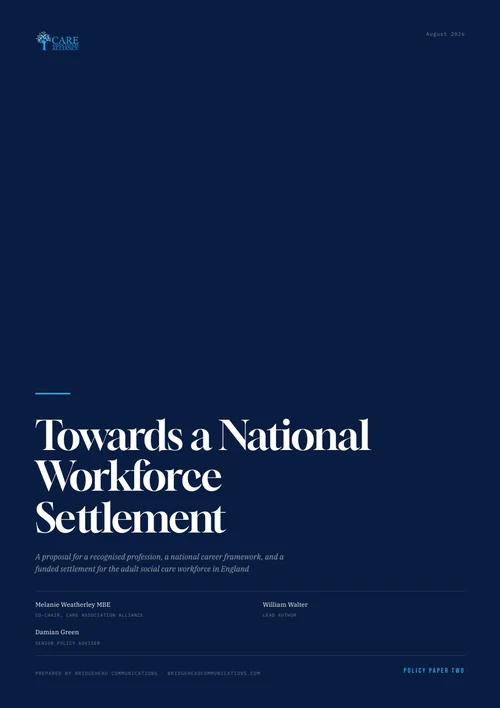 Towards a National Workforce Settlement cover