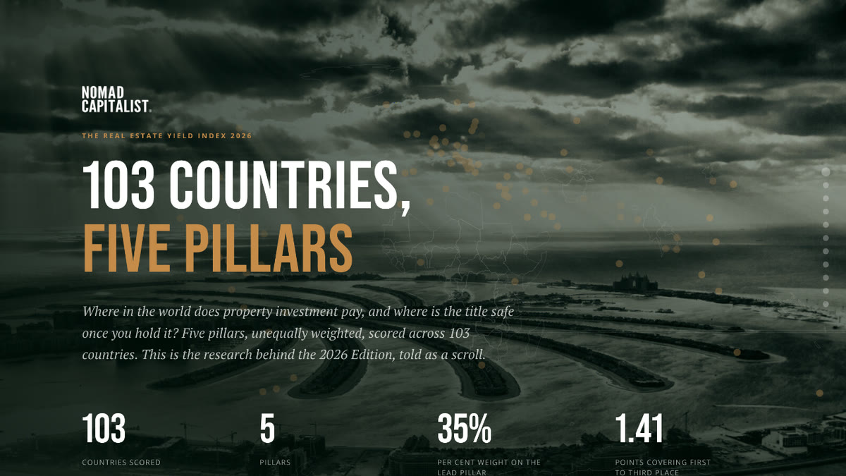 The Nomad Real Estate Yield Index storyboard title frame